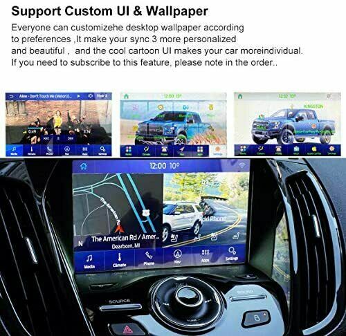 2021 SYNC 2 to SYNC 3 Upgrade Kit Fits for Ford SYNC3.4 Carplay/UI/Wallpaper/MP4