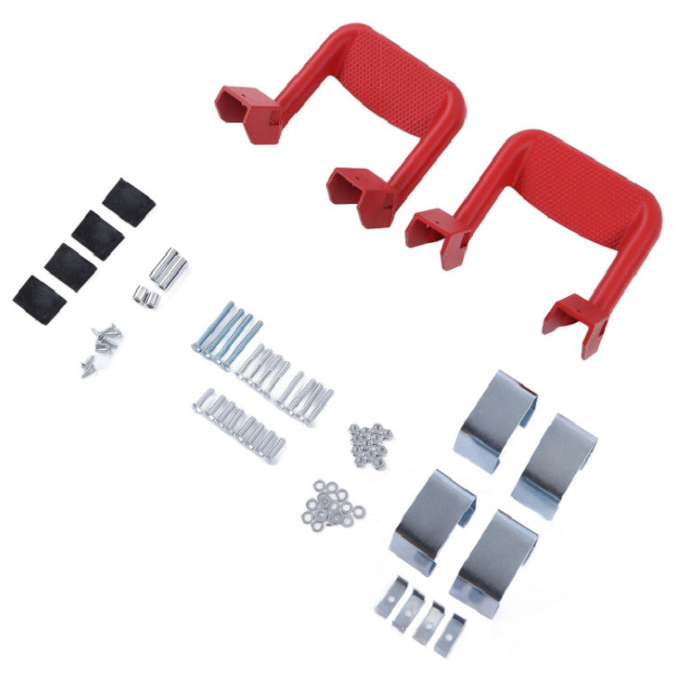 2pcs Truck Red Powder Coated Side Step/BAR Set Aluminum for FORD / for CHEVY / for GMC / for DODGE