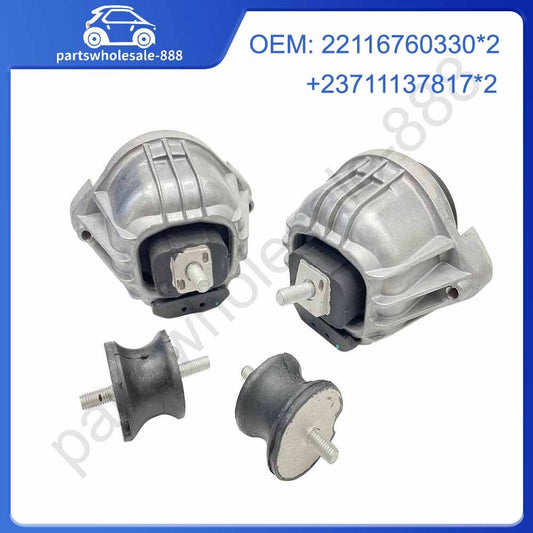 LeftRight Engine Motor+Transmission Mounts for BMW E82 E88 E90 E92 22116760330