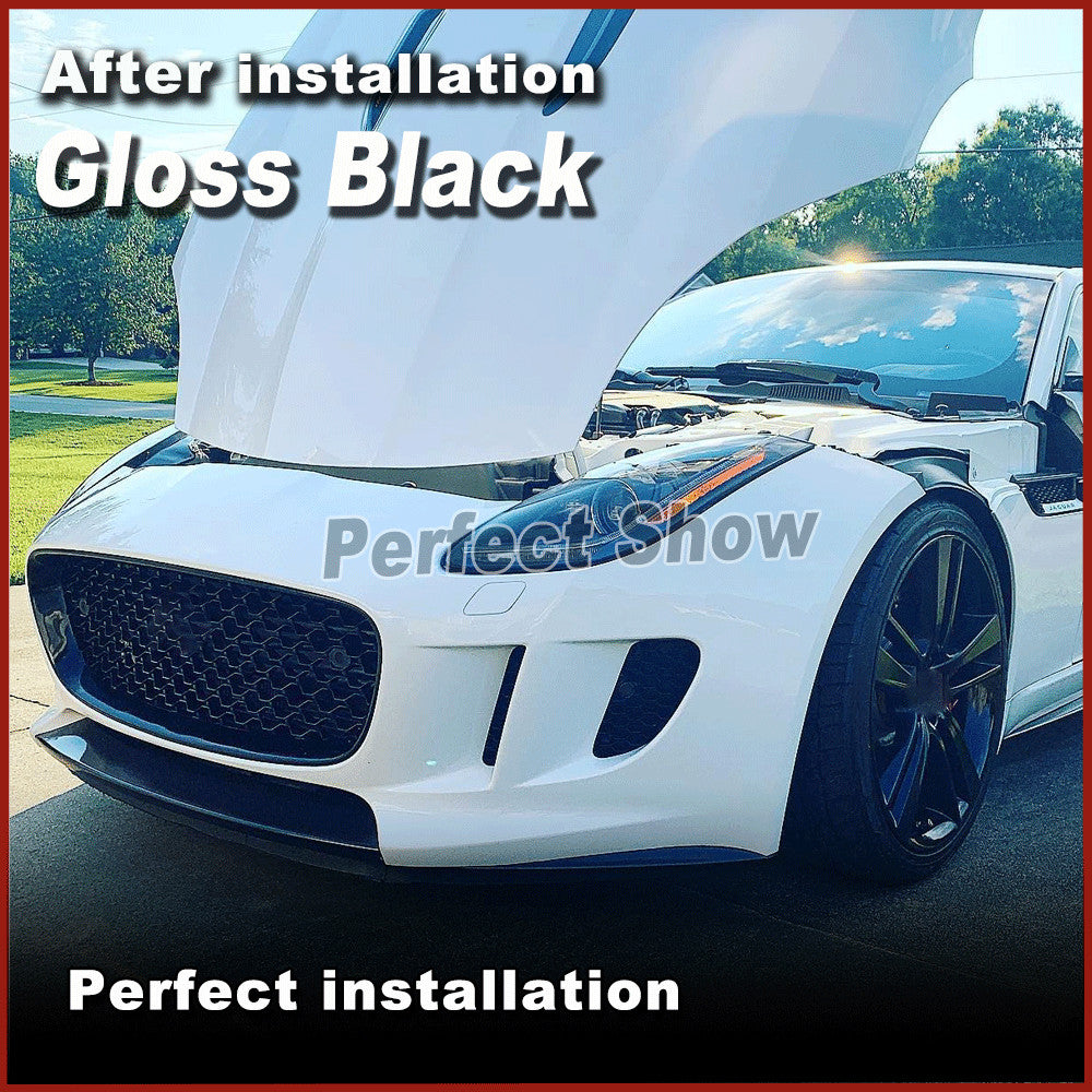 Fit for Jaguar for F-type 2013-2016 Gloss Black Front Bar Bumper Grill Grilles Frame