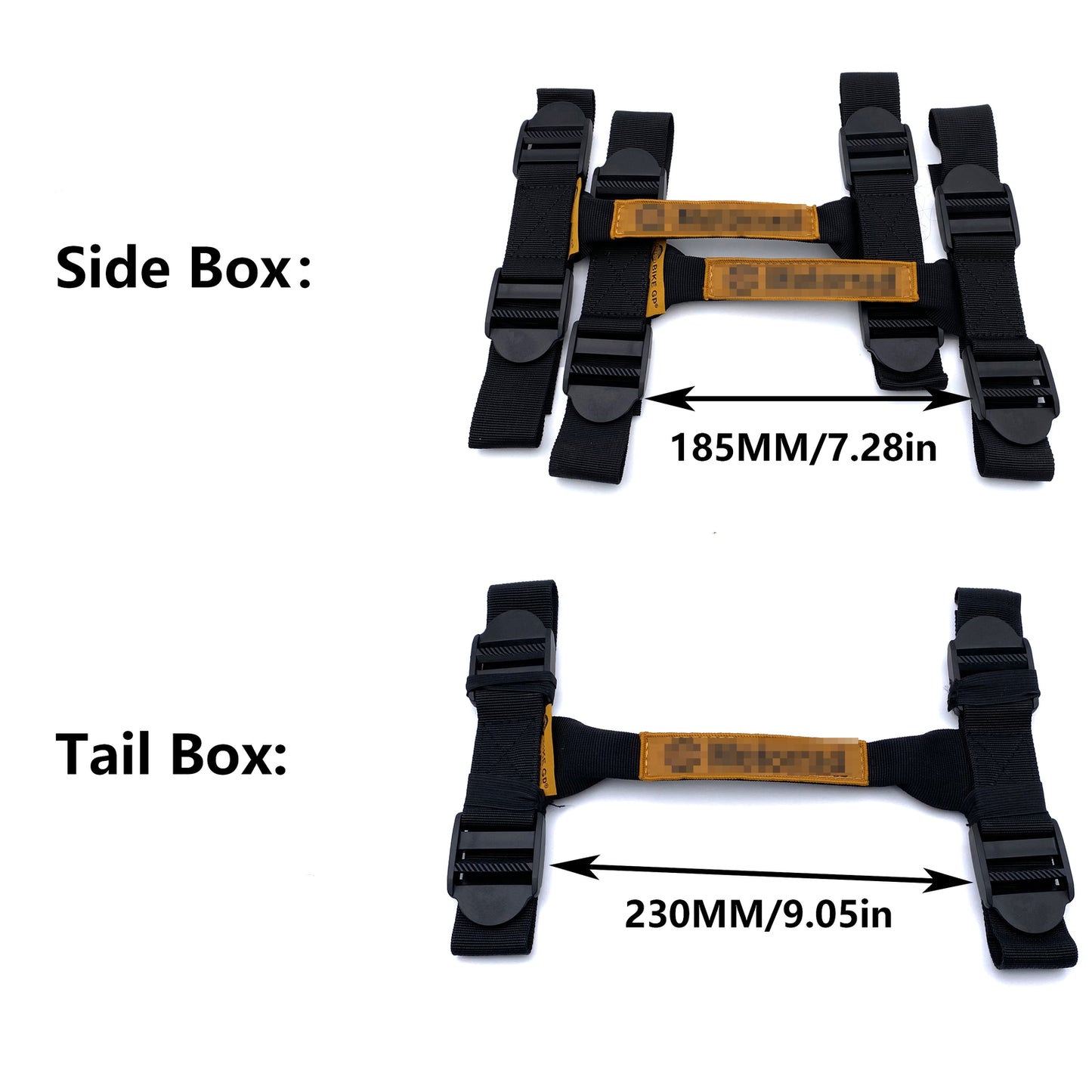 3xMotorcycle for BMW R1200GS LC ADV F650GS R1250GS Side Box Tail Box Handle Rope