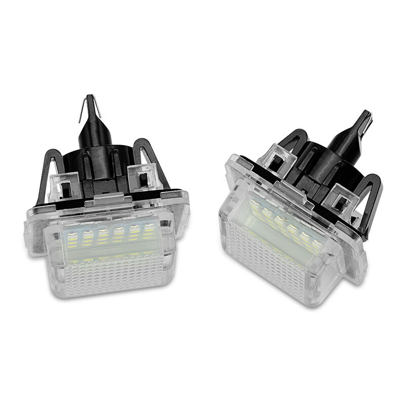 2Pcs Rear LED License Plate Light Lamps for Mercedes Benz C-Class W204 2007-2011