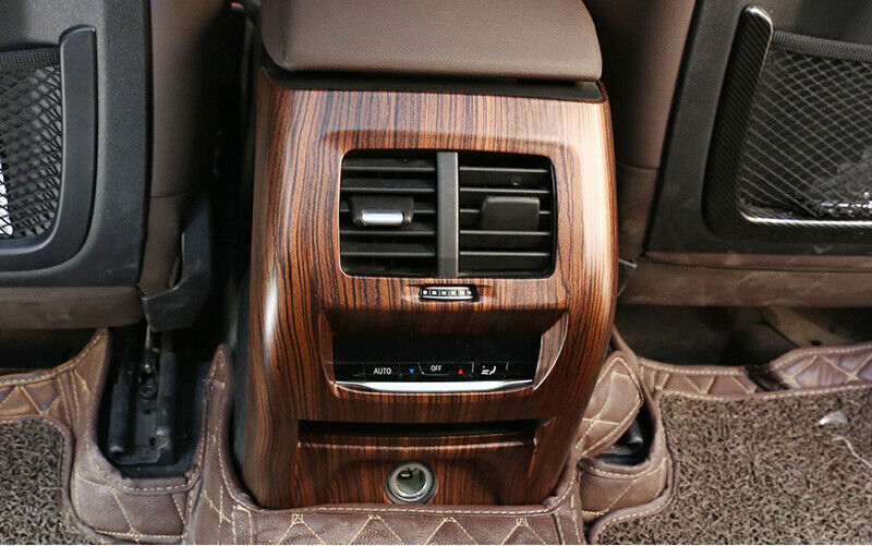 for BMW X3 G01 X4 2018-19 Pine Wood Grain Inner Rear Air Outlet Vent Frame Trim