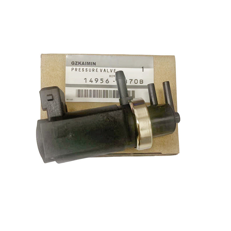 Turbocharger solenoid valves 14956-EB70B and 14956-EB30A are suitable for Nissan Pathfinders.