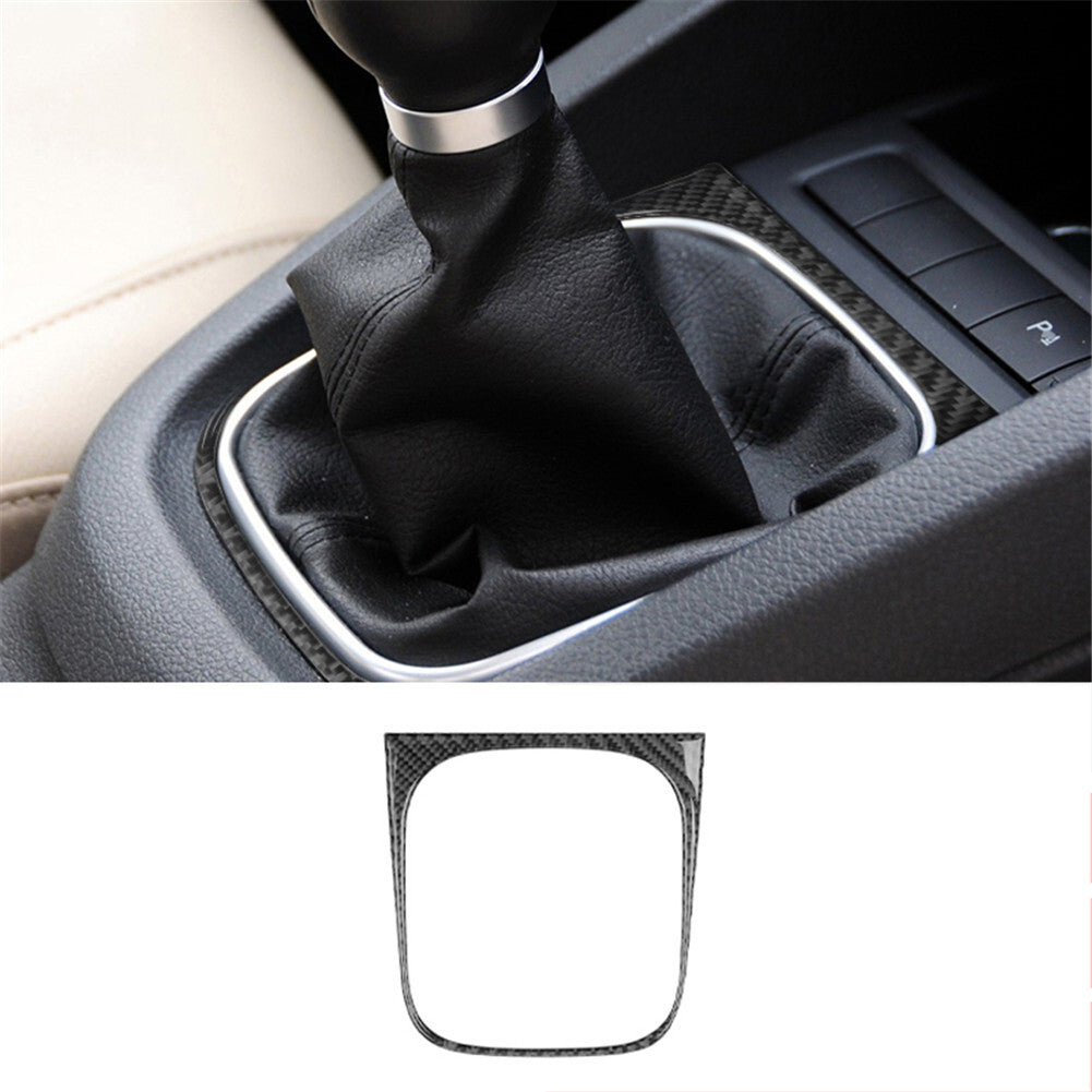 Carbon fiber manual gearshift trim for Volkswagen for Jetta Sedan 2011-14