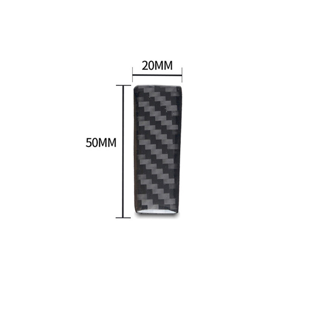 Black Carbon Fiber Central Control Panel Cover Trim for Porsche Macan 2014-2019