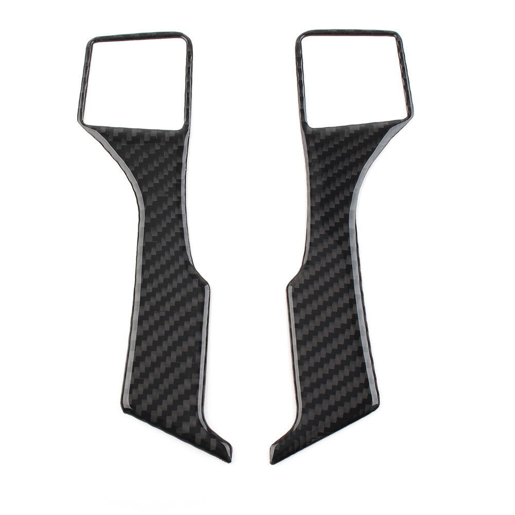 2 Pcs Steering Wheel Panel Cover Trim for Toyota for Land Cruiser Prado 2010-2018