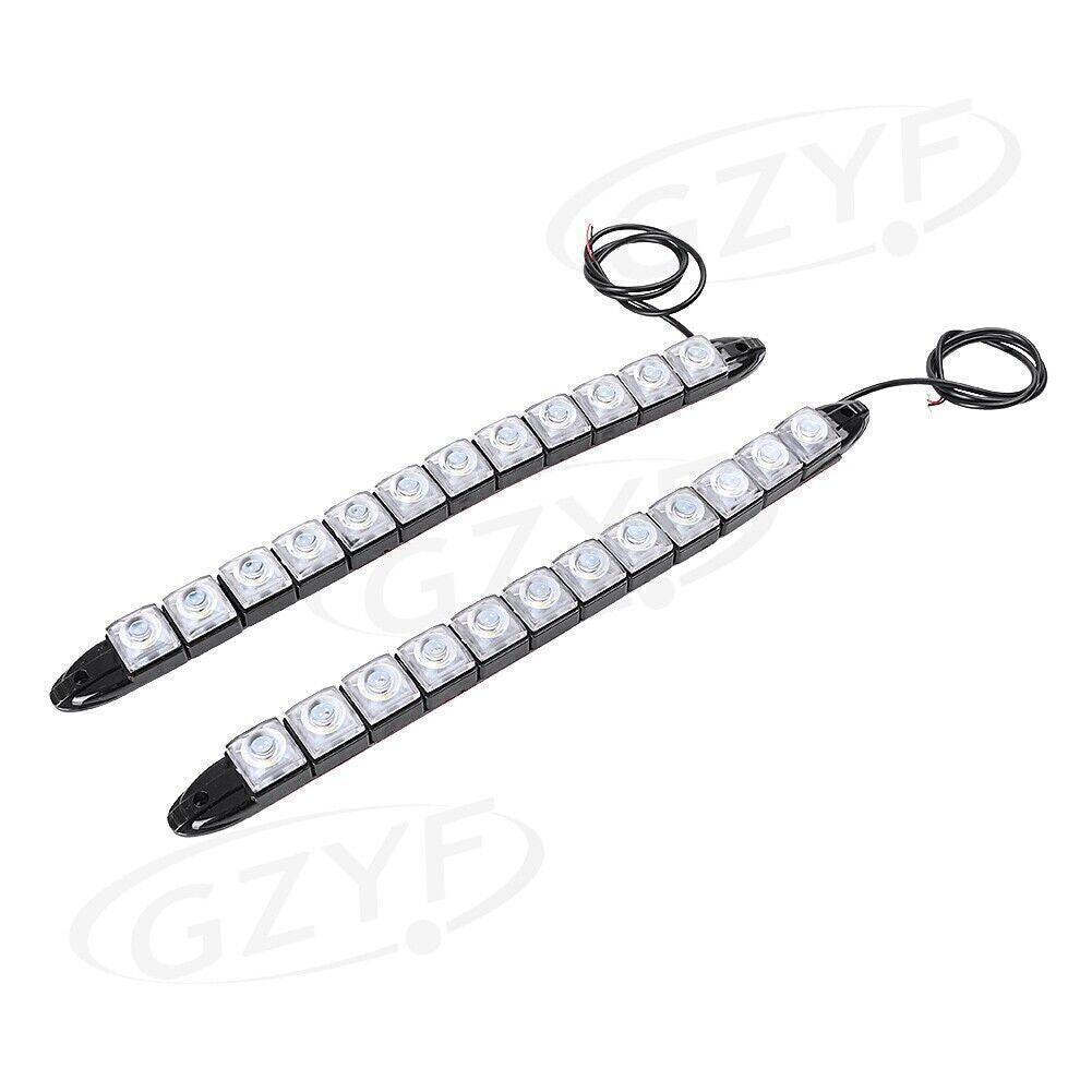 2¡Á12 LED 12W Flexible DRL Daytime Running Driving Light Fog Lamp White