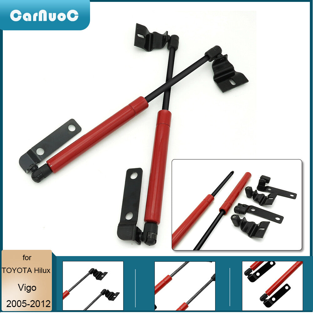 Pair Front Bonnet Gas Struts Lift Support Shock for Toyota Hilux Vigo 2005-2012