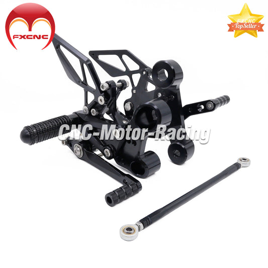 CNC geared foot pedals and foot spikes motorcycle black kit for CFMOTO NK800