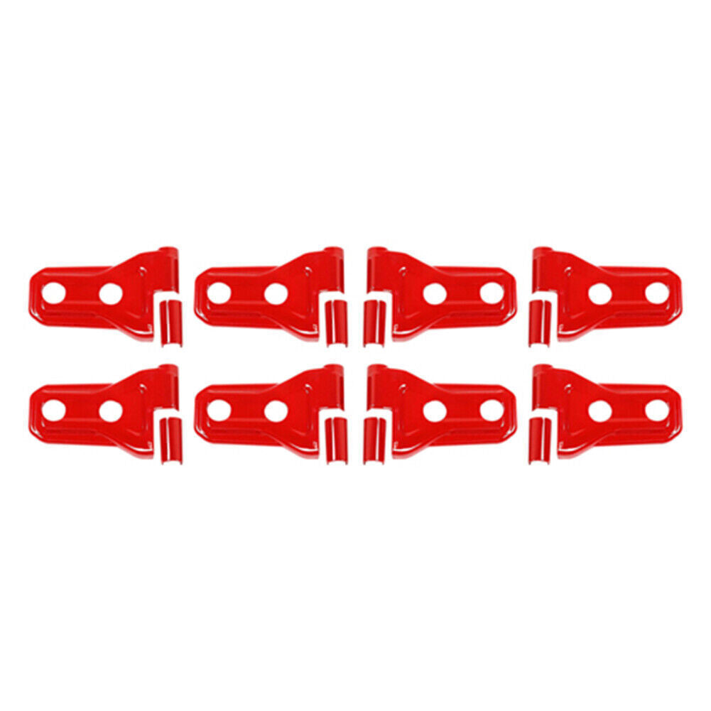 8x Red Car Door Hinge Trim Cover Fit 2018 for Jeep for Wrangler JL 4-Door Accessories