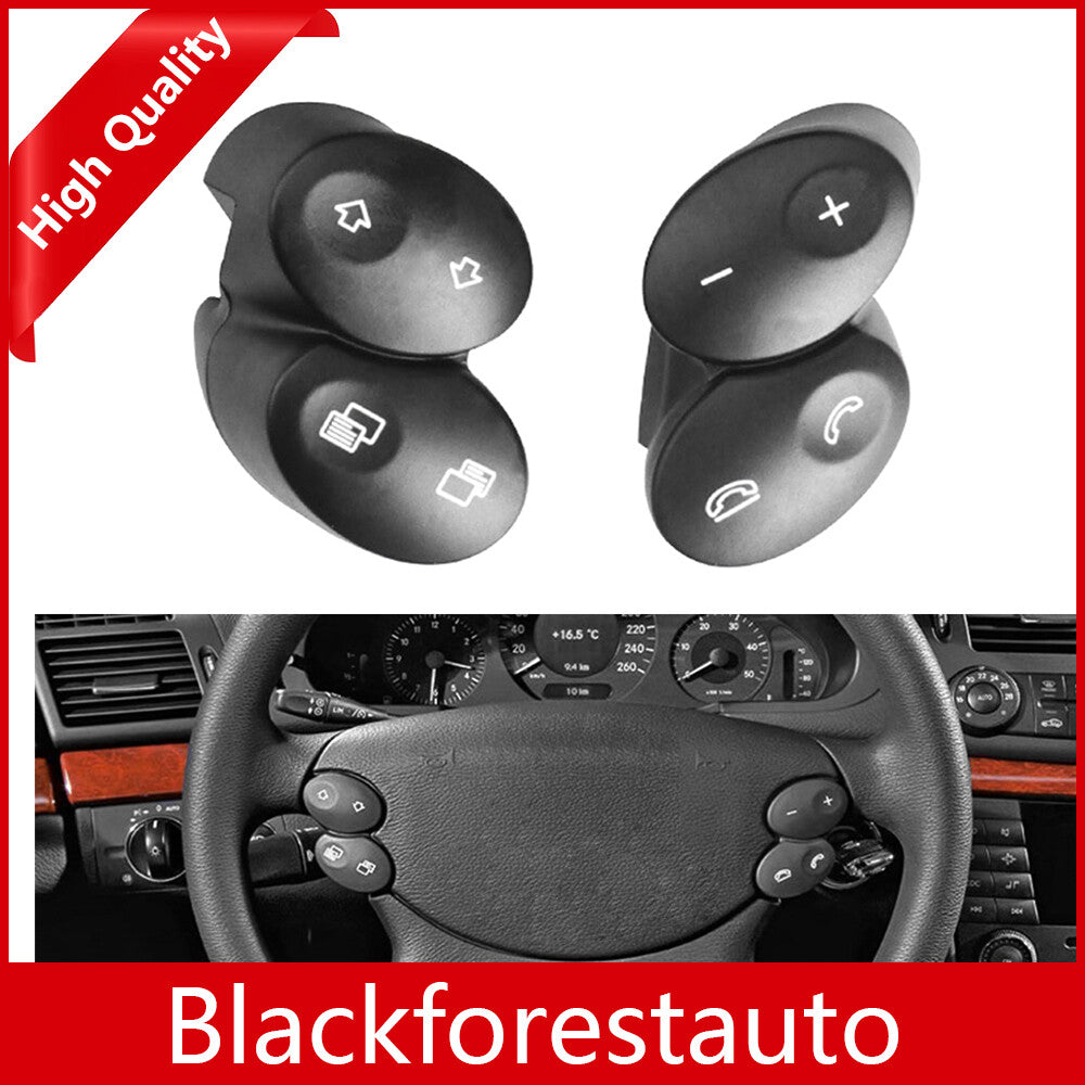 Steering Wheel Control Buttons Fits for Mercedes 2003-11 W219 CLS550 CLK500 Black