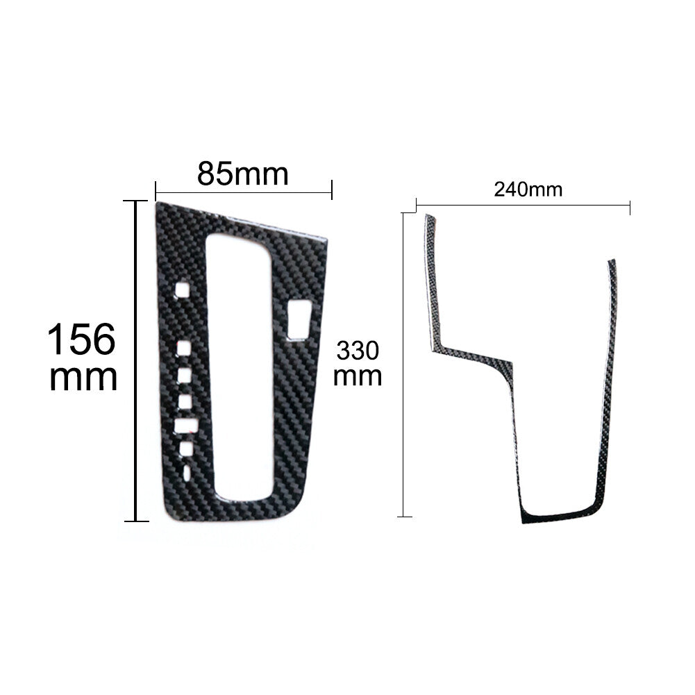 Carbon Fiber Gear Shift Panel Decorative Cover for Honda for Civic Coupe 2013-2015
