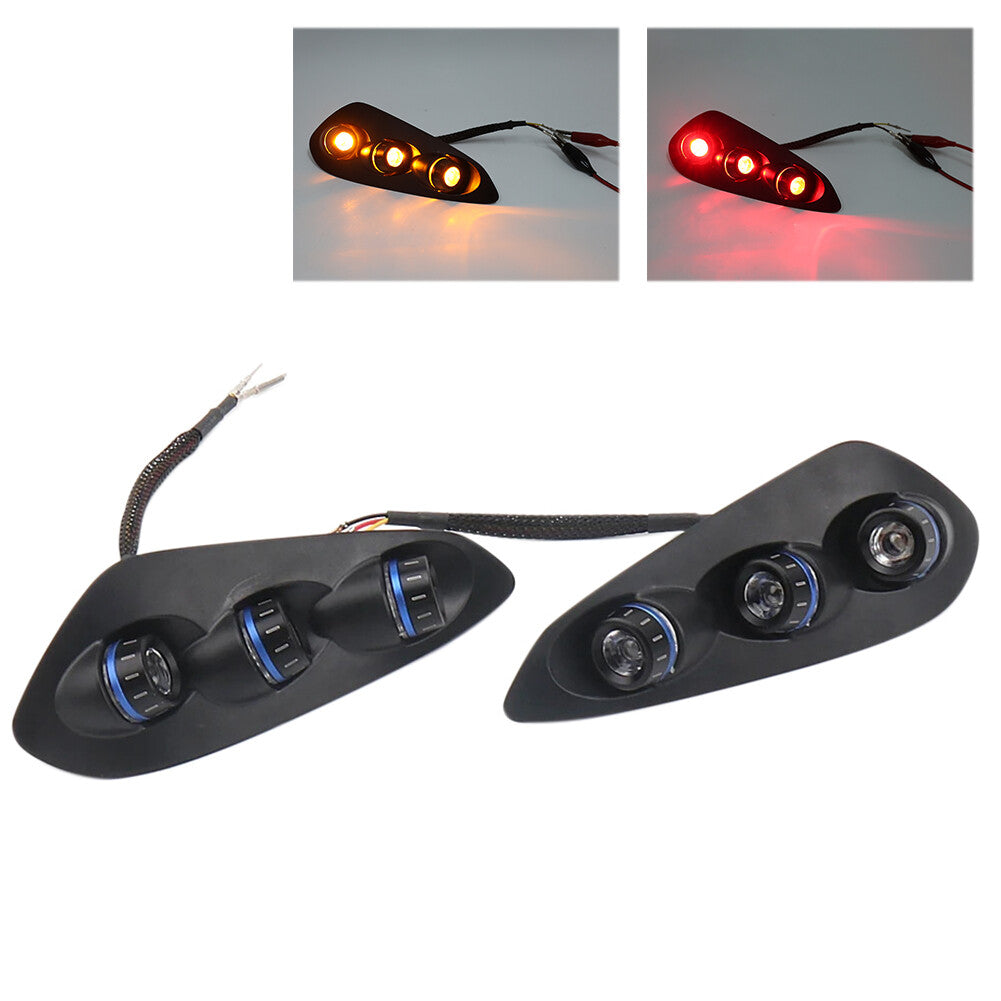Integrated Tail Light Rear Turn Signal Light Blue for BMW S1000RR 2023 2024