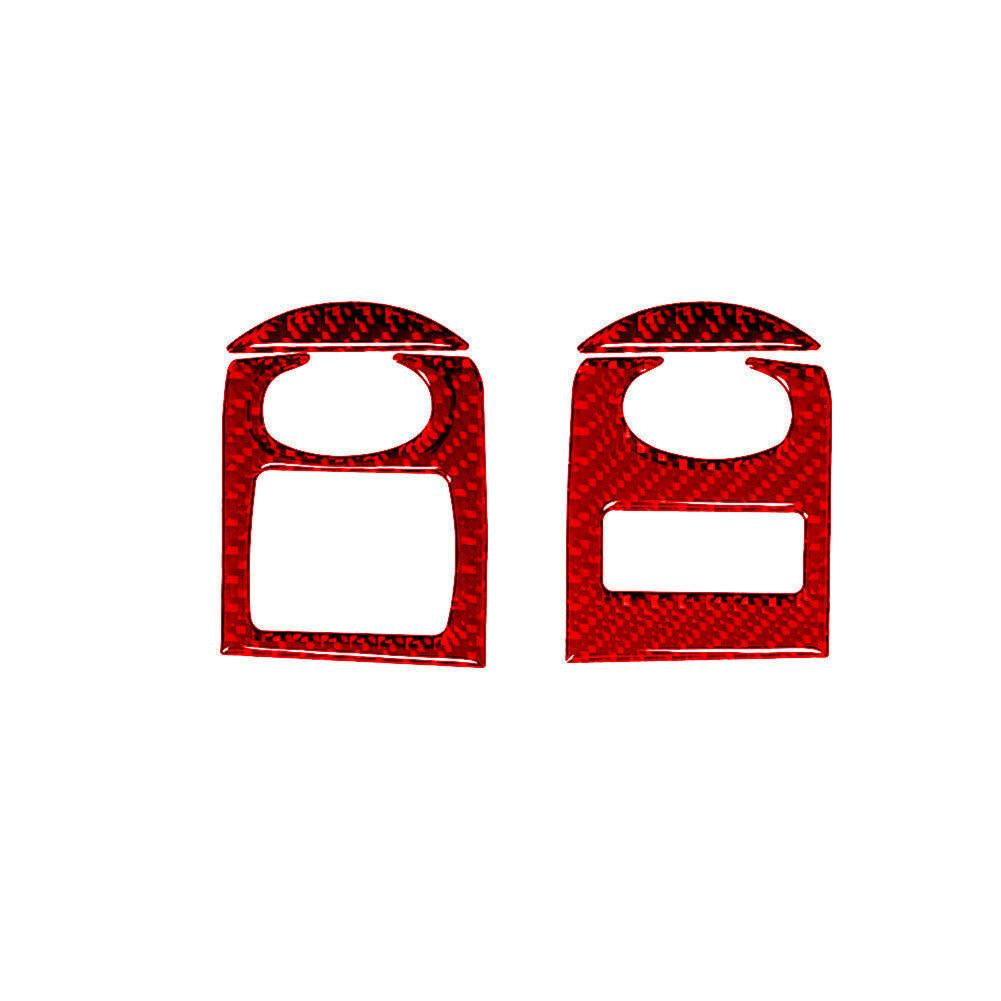 Red Carbon Fiber Window Lifting Control Panel Cover Trim for Audi TT 2008-2014