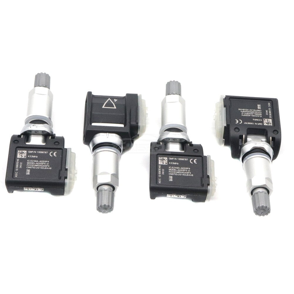 4x Tire Pressure Sensor TPMS13598787 For GM for Cadillac ATS CTS 13589602 433MHz