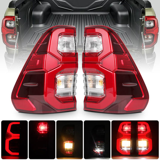 2PCS Tail Light Rear Lamp LeftRight For 2015-2023 for Toyota Hilux GUN120 GUN135