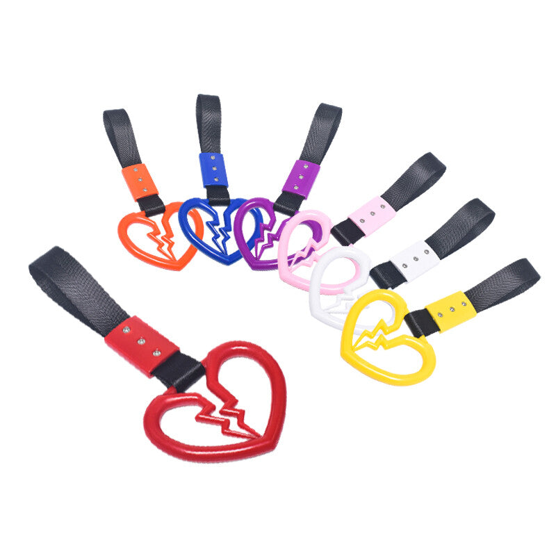 Devil Broken Heart Ring Train Bus Handle Strap Charm Tool Car Tsurikawa Pink