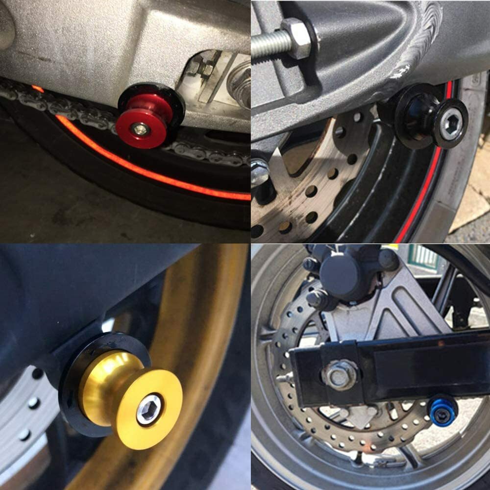 M8 Swingarm Spool Slider Screws Protector for Suzuki GSXR750 1986-14 GSXR1000