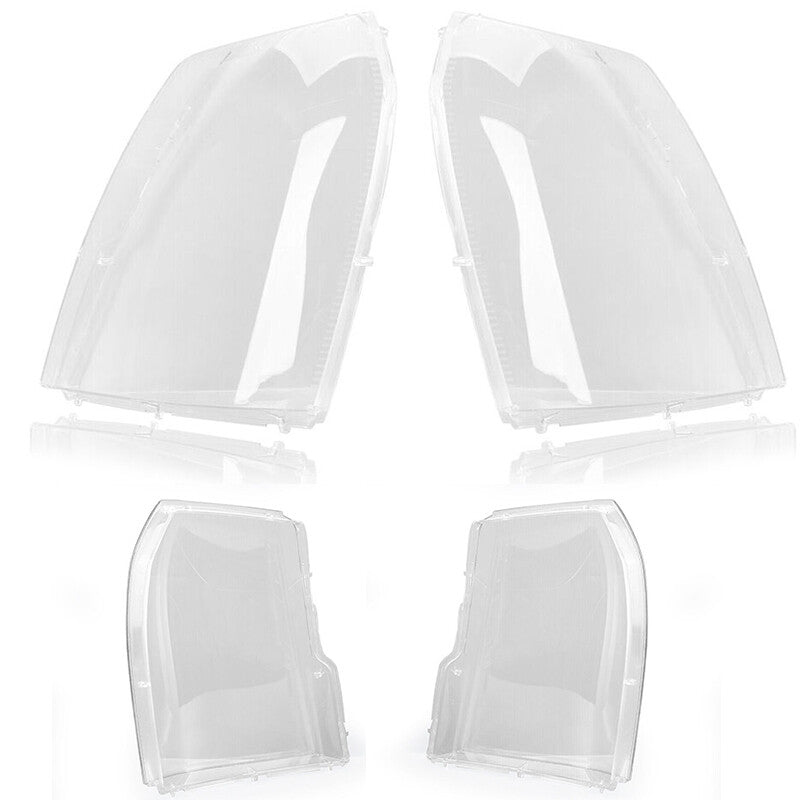 Two-piece headlight cover fog light lens cap for 2007-2014 for Cadillac for Escalade .