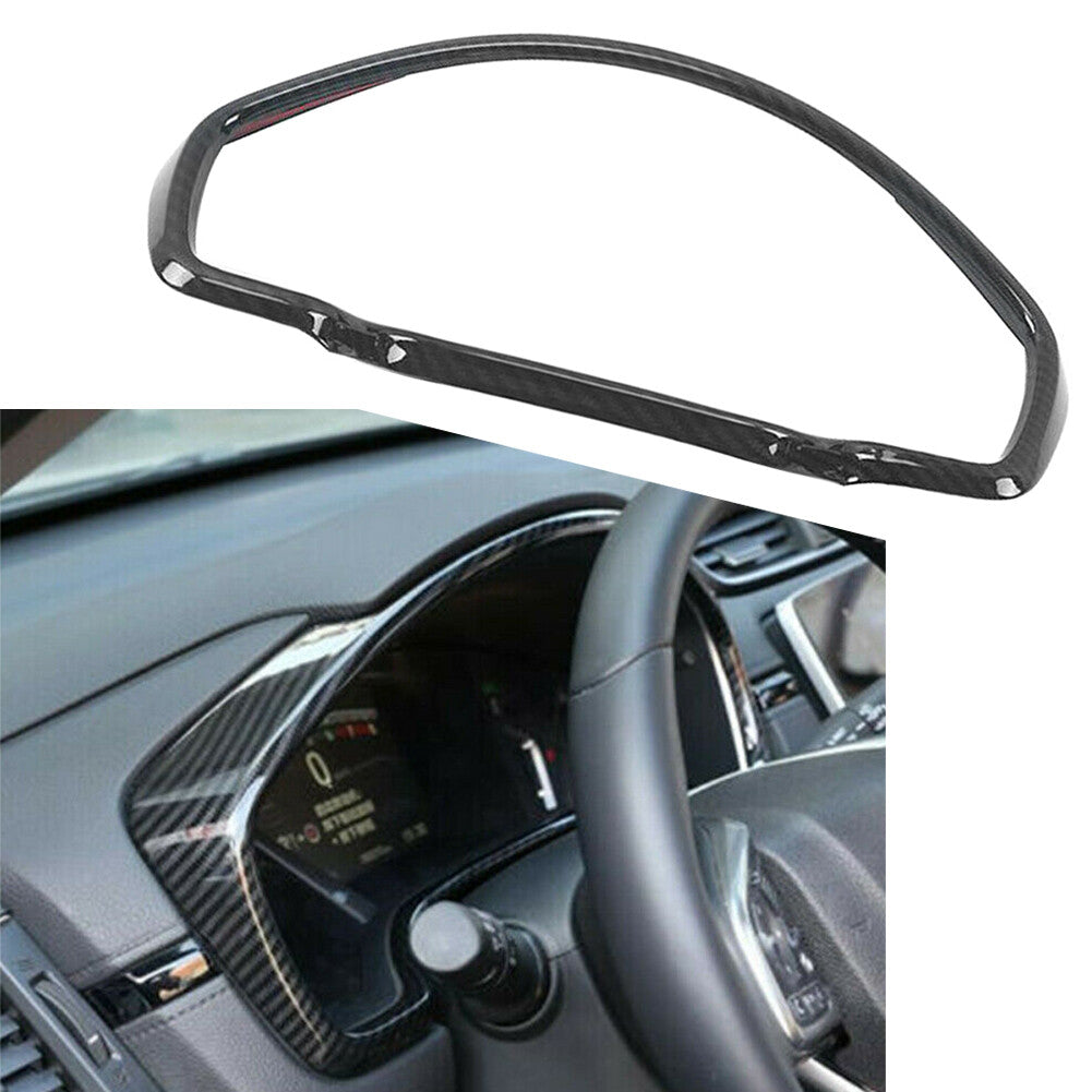 Carbon Fiber look Console Dash Panel Frame Trim Fit for Honda CRV CR-V 2017-2020