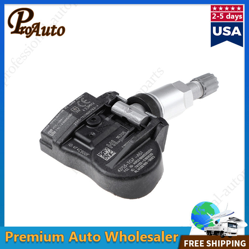 Set (4) 42753-TG7-A51 Tire Pressure Sensor TPMS for Honda Pilot 2016-2019