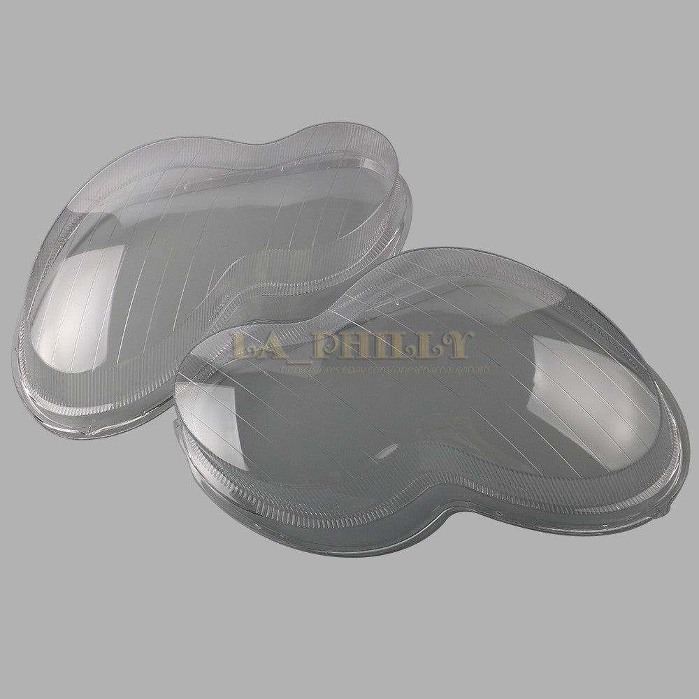 Pair Headlight Headlamp Clear Lens Cover for Mercedes for Benz W203 C-Class 01-07