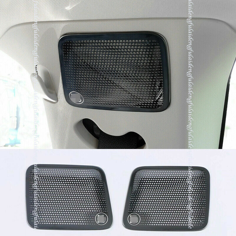 2P for Ford Explorer 2020-2022 Black roof Horn Speaker Moulding Frame Cover trim