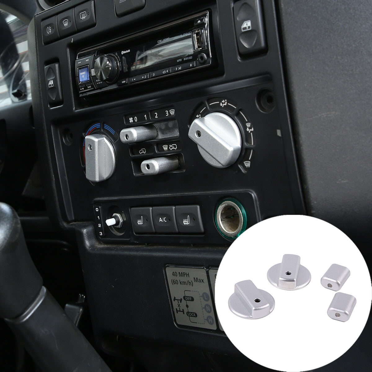 Carbon fiber ABS navigation cover trim for Toyota GR86 Sub@ru BRZ 2022-23