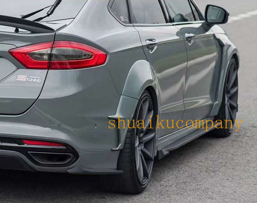 Primer Car Wide body Fender Flare Kit Wheel Arch Cover for Ford Fusion 2014-2018
