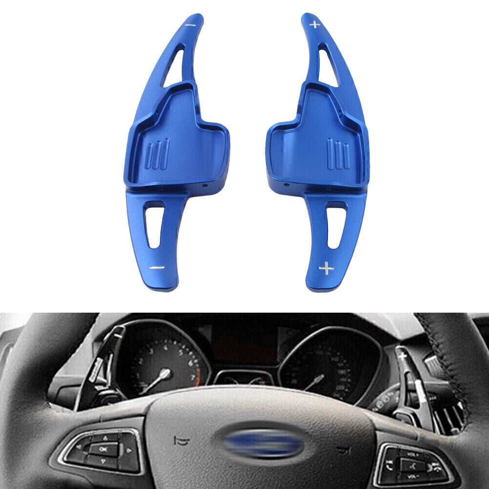 for Ford Focus 15-2017 Escape 17-19 Blue 2x Car Shift Paddle Shifter Extension