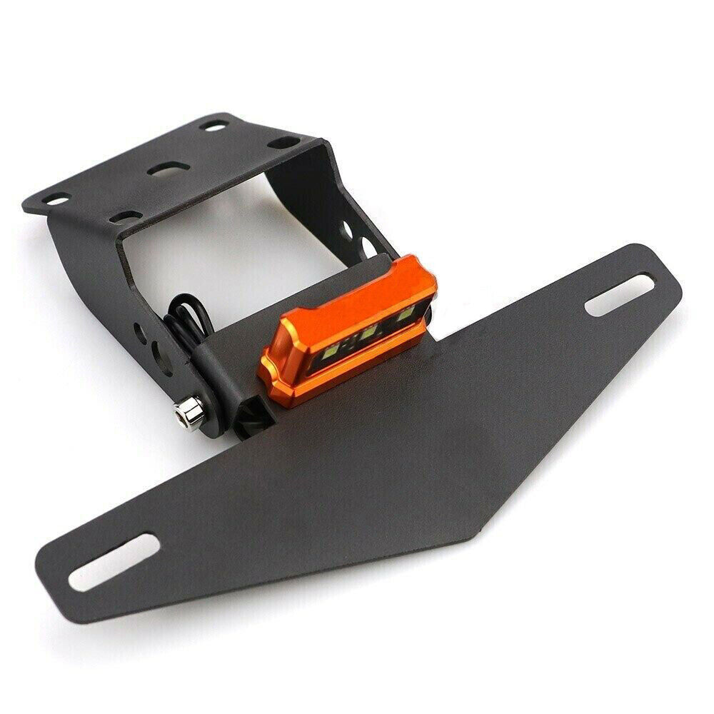 Rear license plate bracket with LED light suitable for KTM DUKE 390 250 200 125