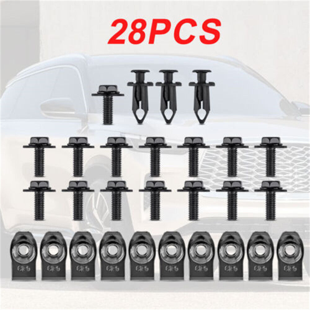 for Honda Engine Under Cover Splash Shield Guard Body Bolt U-nut Clips Fastener