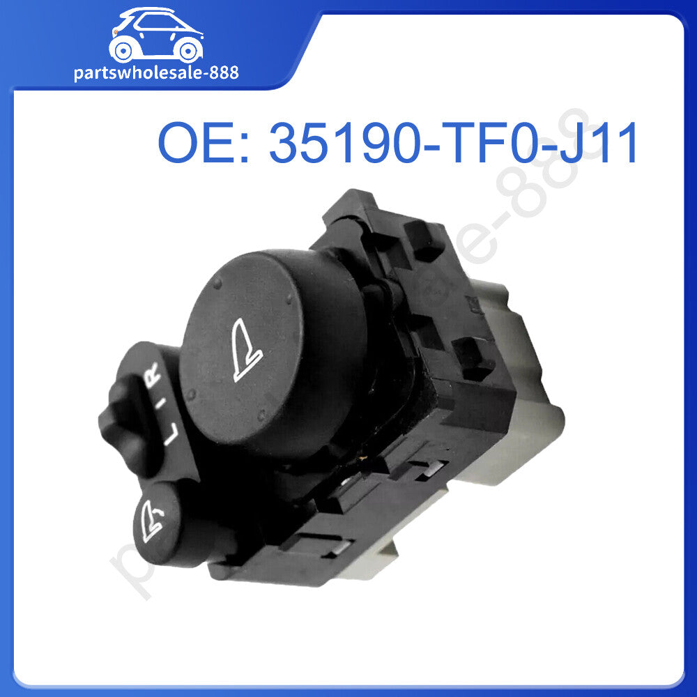 Mirror Switch Assembly for Honda FIT Jazz 2009-2014 GE6 GE8 35190-TF0-J11 Black