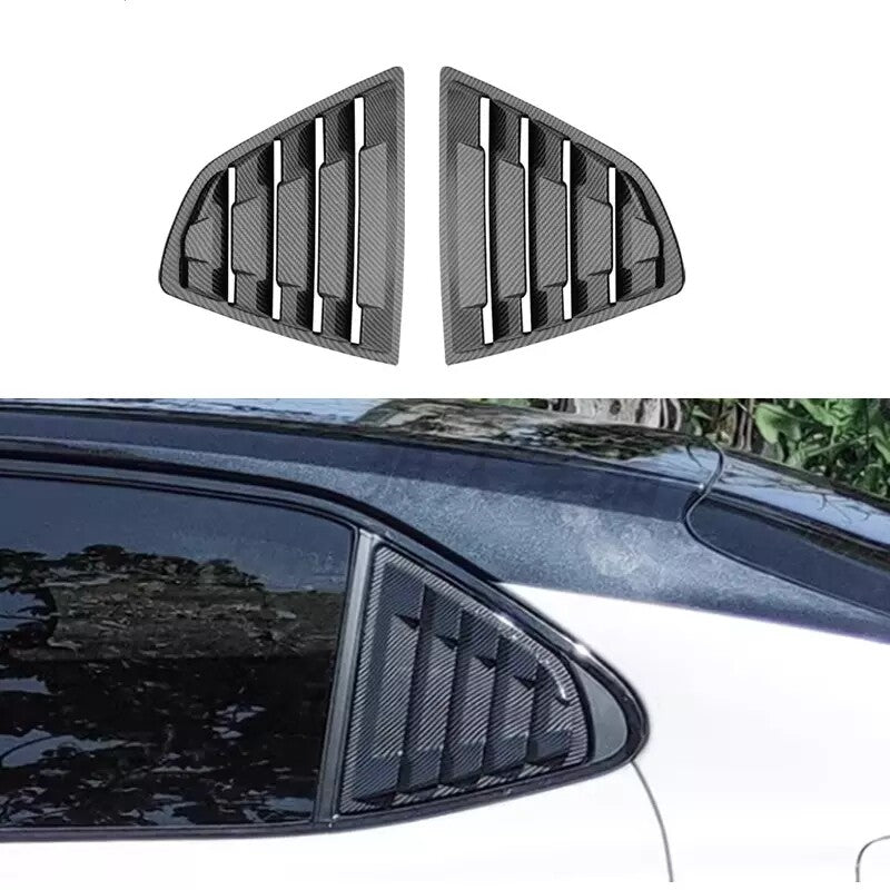 Carbon Fiber Vent Window Scoop Louver Cover Trim for Toyota for Camry 2018-2024