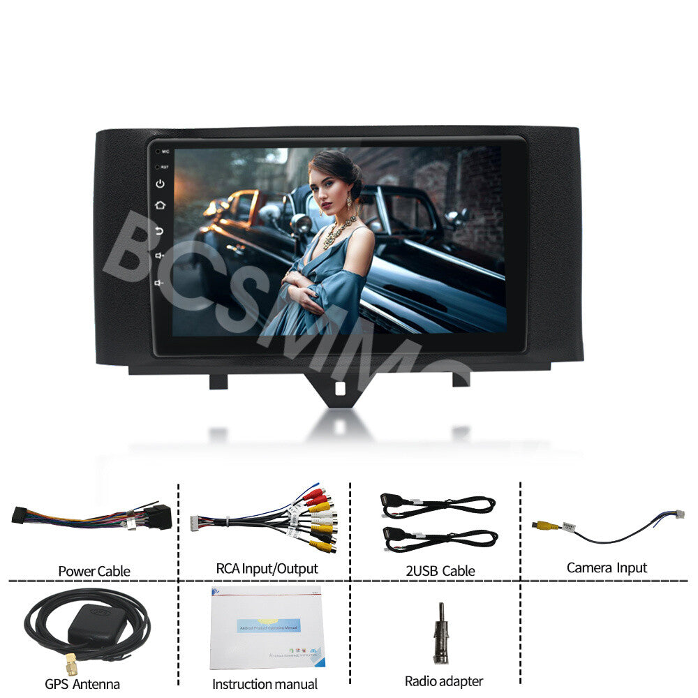 9in Car GPS Multimedia Radio Stereo Fit for Mercedes Benz for Smart Fortwo 2011-2014