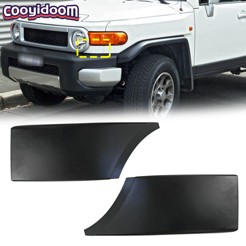 Front Bumper Filler Trim Headlight lower Trim 2x for Toyota FJ Cruiser 2007-14