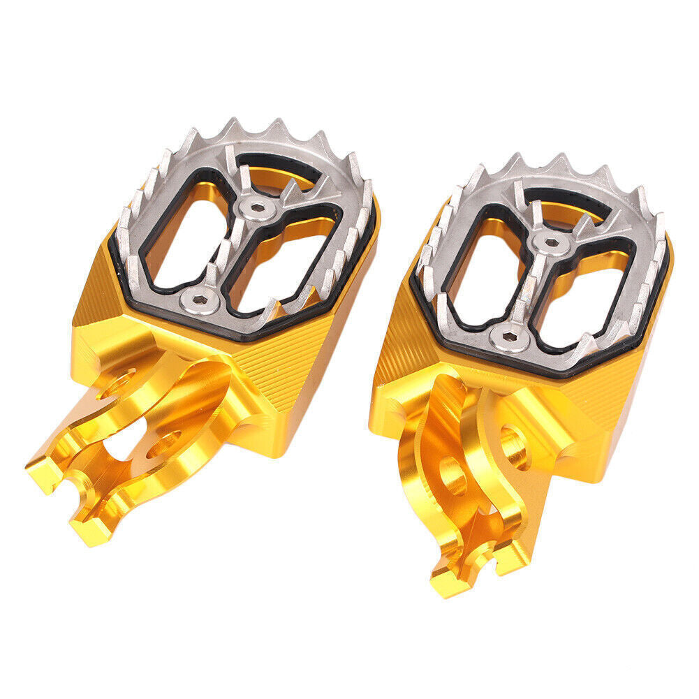 2PCS Shark Teeth Racing Foot pegs for Kawasaki KX250 KX250F KX450F KLX450 08 -15