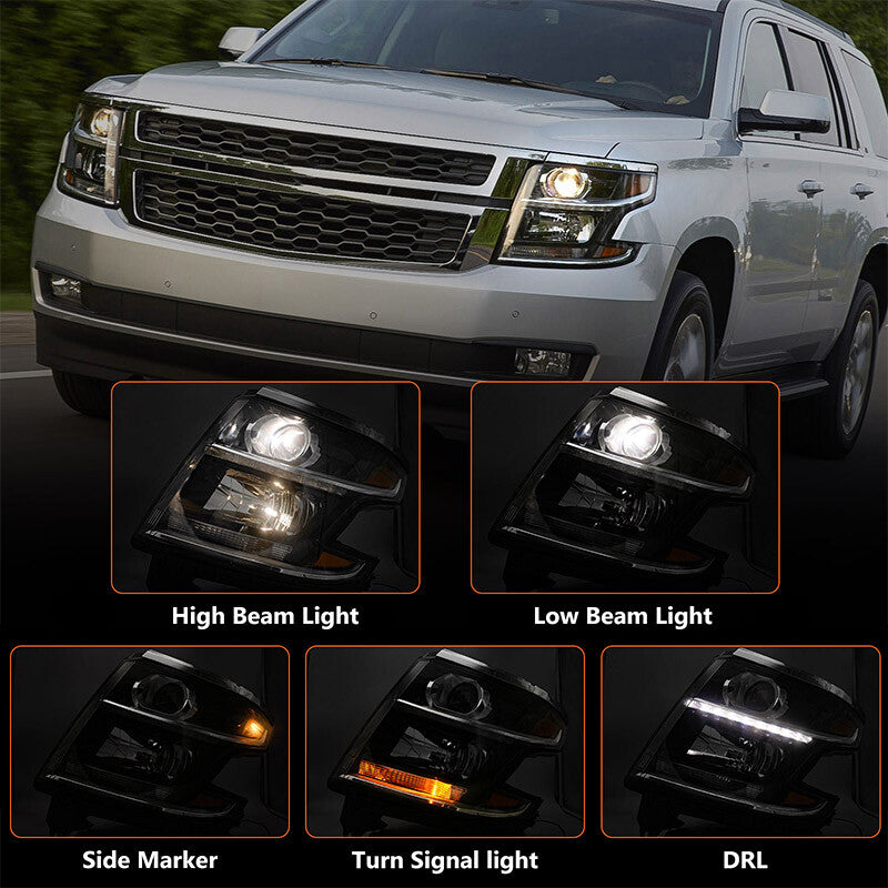 For 2015-2020 for Chevy Tahoe/Suburban Driver Left LH HID/Xenon Headlight Assembly