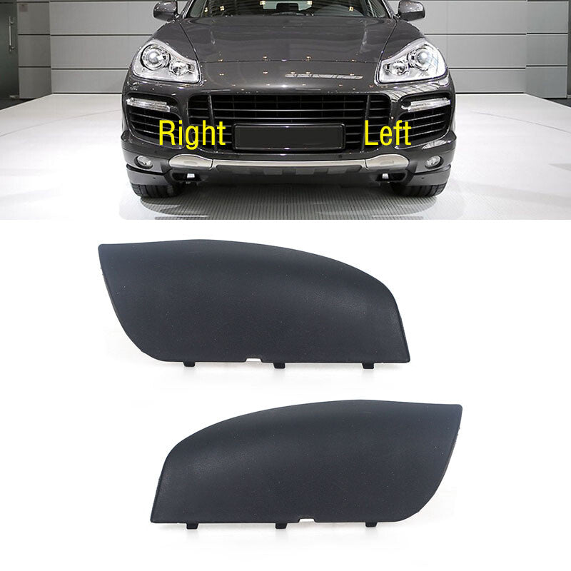 1 Pair for Porsche for Cayenne 2007-2010 New Front Bumper Plastic Tow Hook Cover