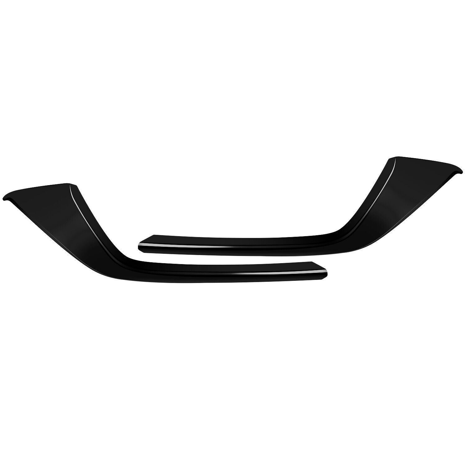 Front Grille Side Molding Cover Trim Glossy Black for Mazda CX-5 CX5 2022 2023