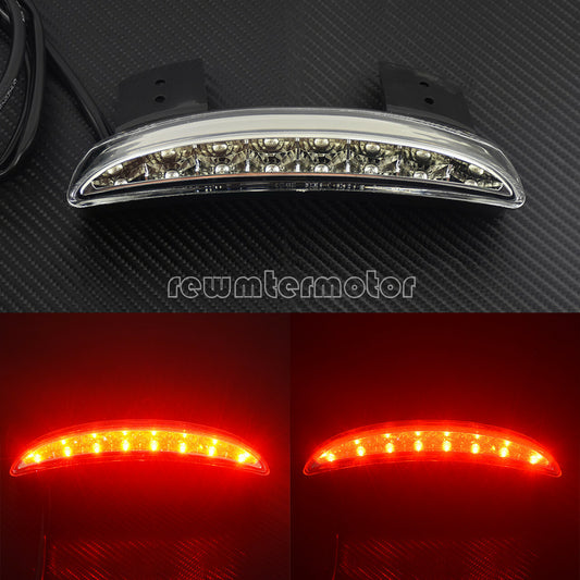 Rear Fender Brake Running Tail Light Clear Lens Fit For Sportster 883 1200 48 72