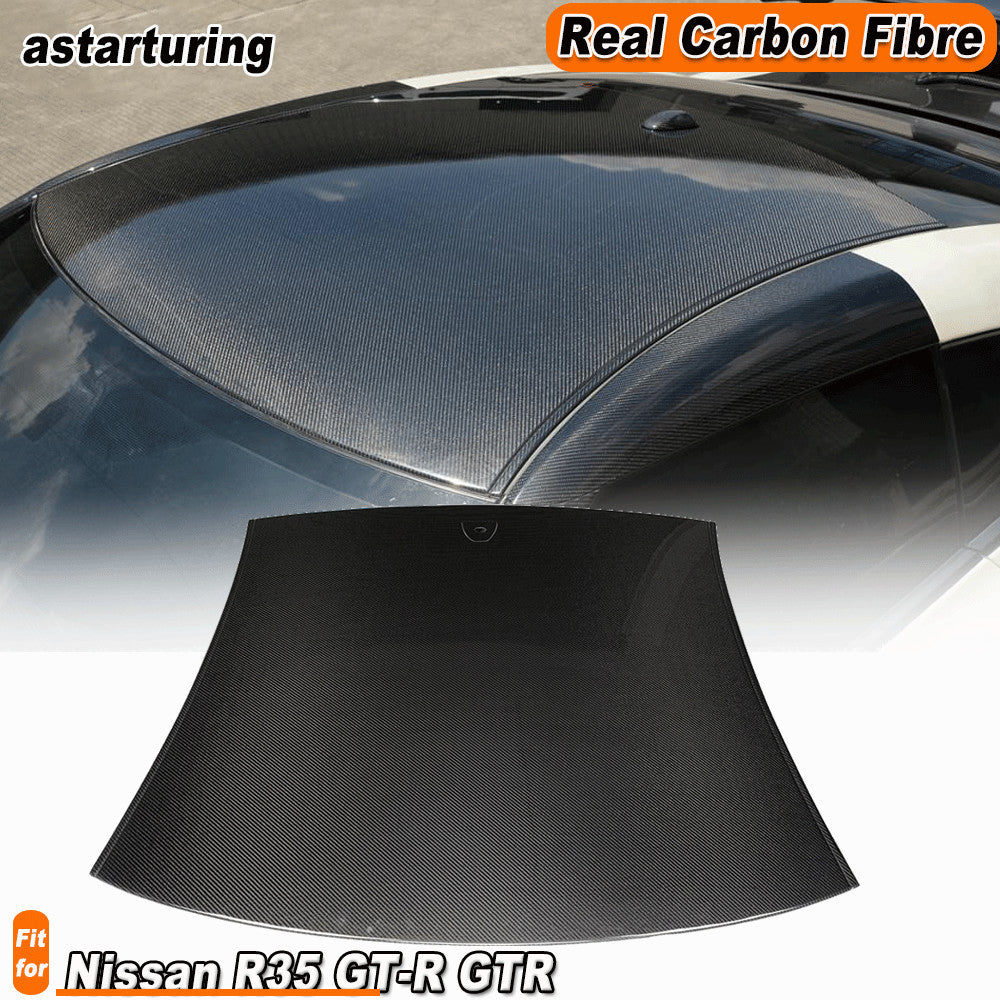 Fit for Nissan R35 GT-R GTR Coupe 2009-15 Real Carbon Fiber Roof Skin Cover Trim