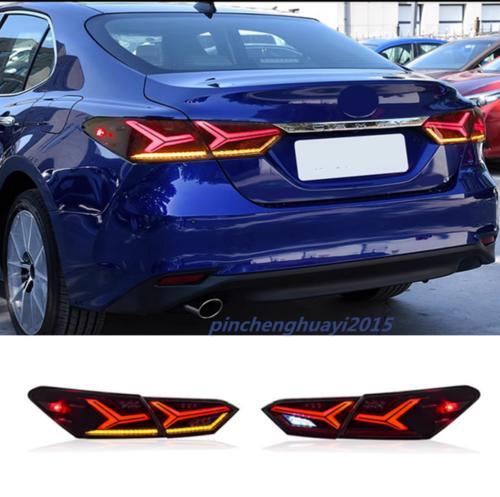 LED rear left and right taillight signals are dynamically applicable to for Toyota for Camry 2018 - 2023.
