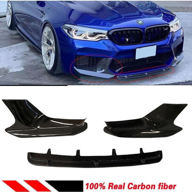 Carbon fiber performance front lip bumper splitter suitable for 18-20 for BMW F90 M5 G30 G38