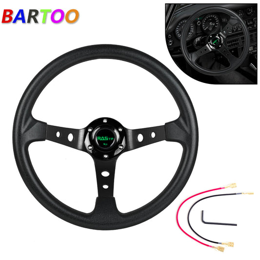 Black Aluminum for Golf Cart Steering Wheel for Yamaha EZGO Club Car 14 inch