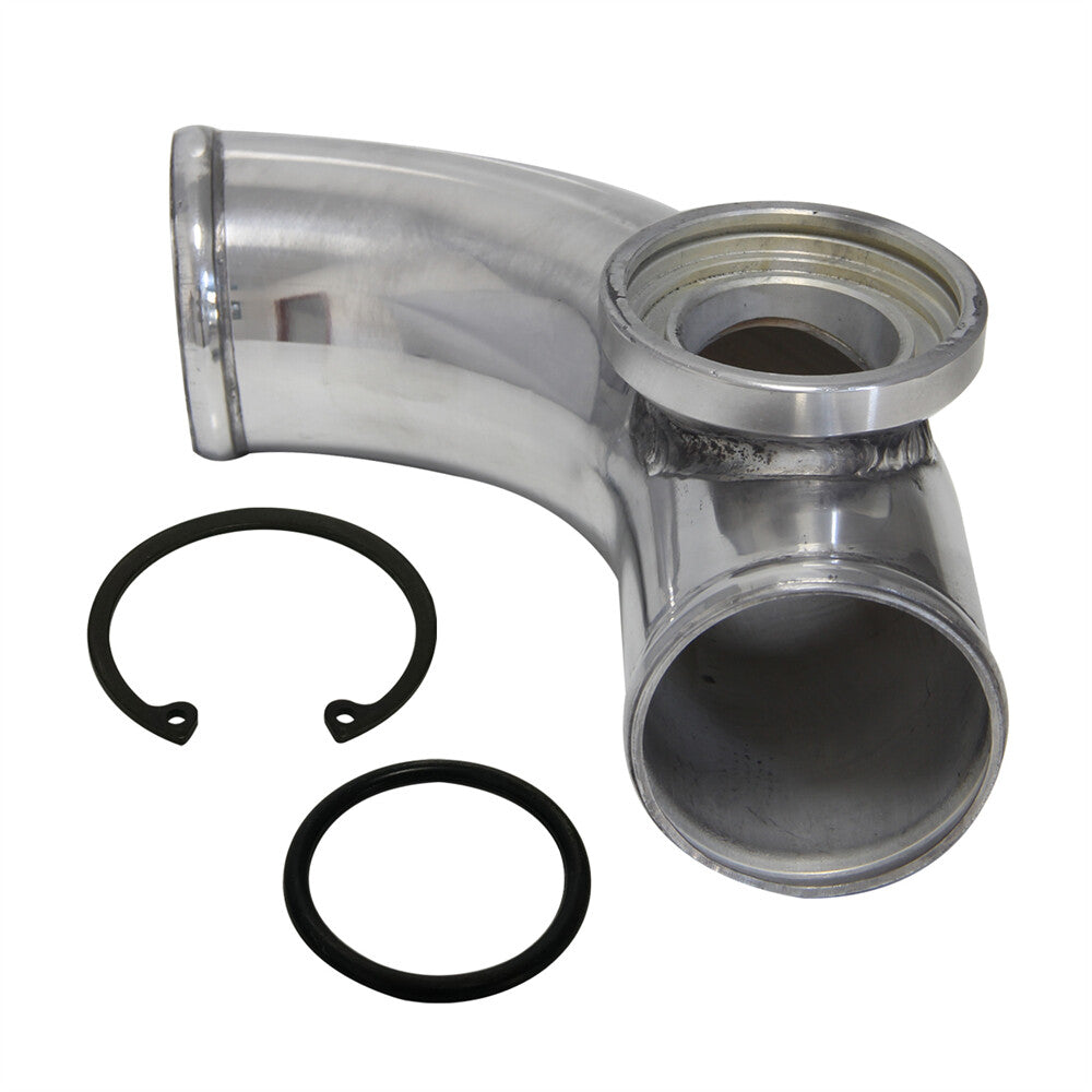90 degree 60mm 2.36 SSQV SQV Blow Off Valve Adapter BOV Turbo Aluminum Pipe