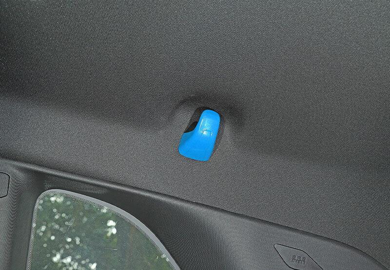 Fit for Dodge for Challenger 2015-2022 Light Blue Back Row Hook Decoration Cover 2PC