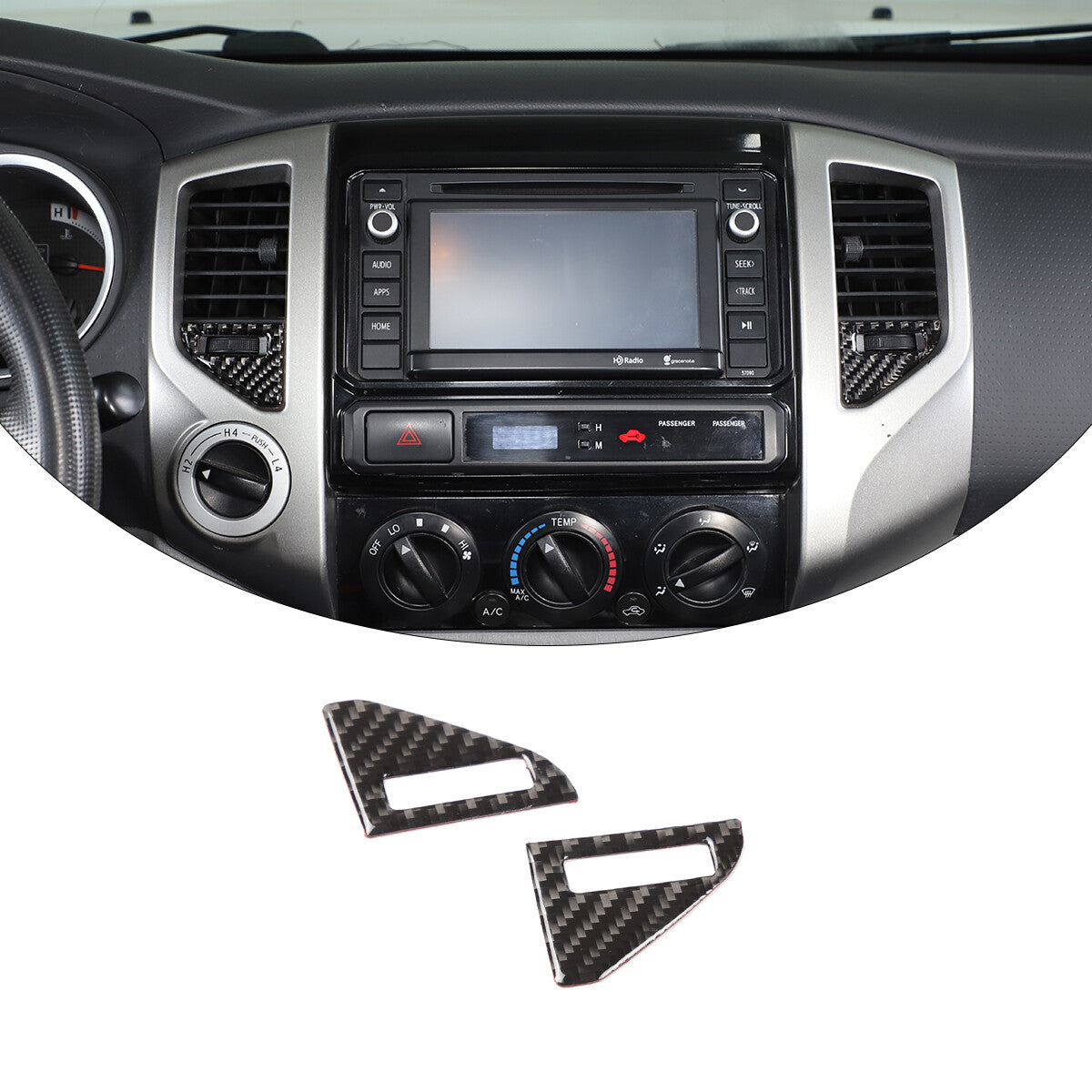 ABS matte black tailgate handle trim cover for Toyota Tundr @ 2022-2023