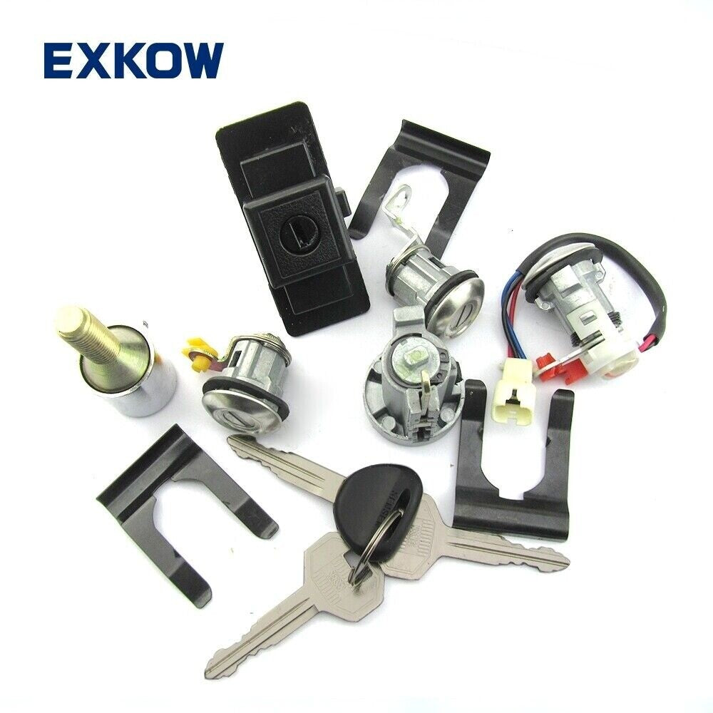Lock Cylinder Key Set for Mitsubishi Pajero V12 V32 V34 1990-2004 MR259111